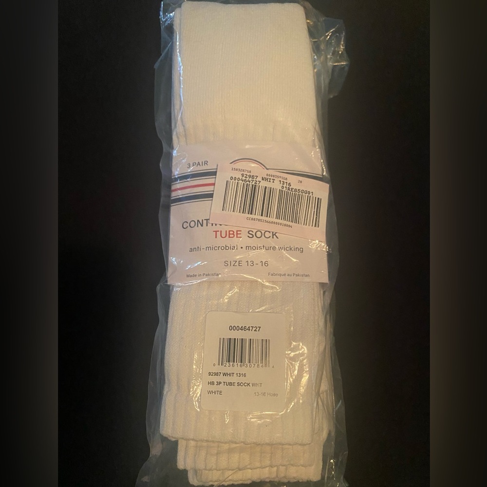 Men’s DXL Tube Socks Tall Package of 3